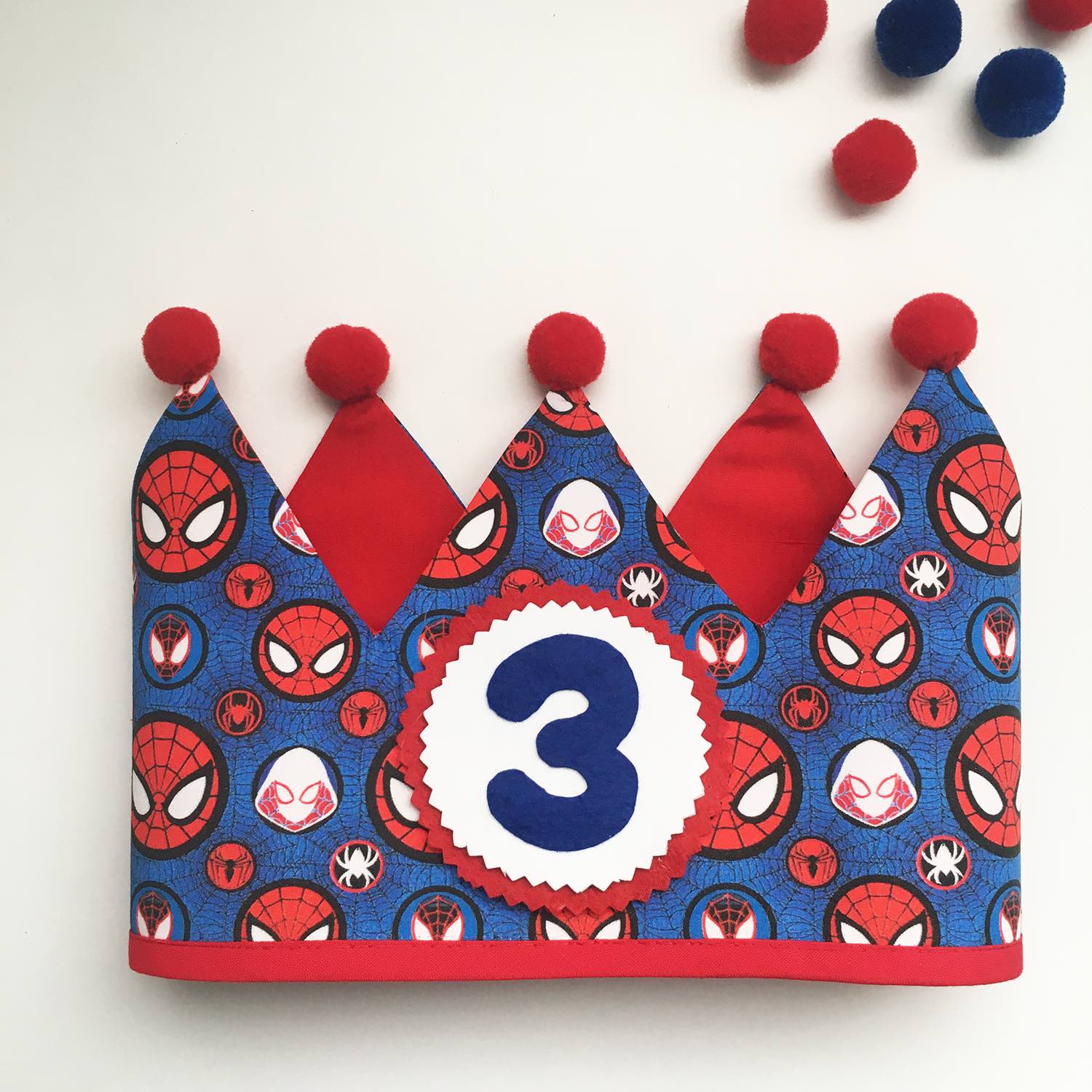 CORONA CUMPLEAÑOS SPIDERMAN – Bottom Kids l Productos para Bebés